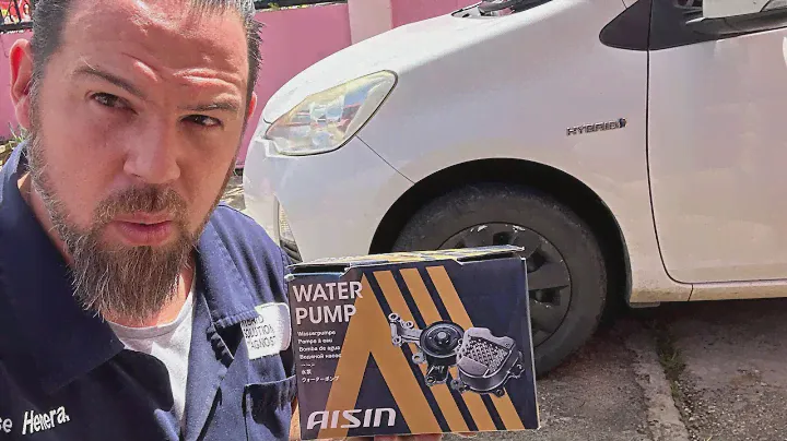 Toyota hybrid vehicle engine coolant pump replace tutorial