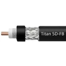 Коаксиальный кабель 5D-FB Titan, черный (200м бухта)