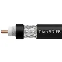 Коаксиальный кабель 5D-FB Titan, черный (200м бухта)